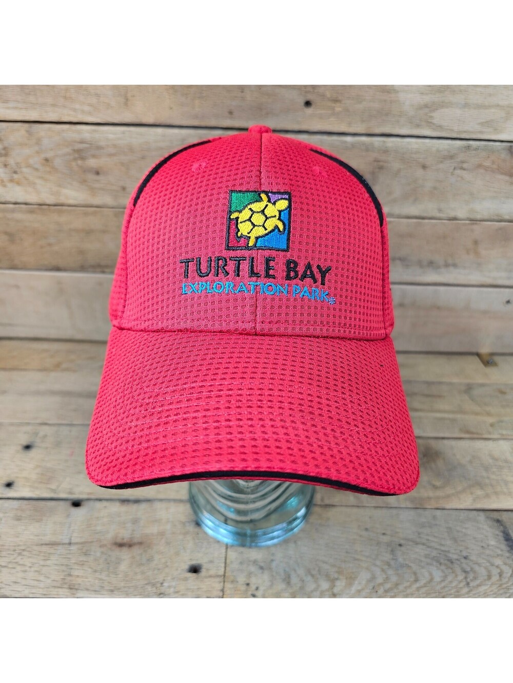 Reebok Turtle Bay Exploration Park Adjustable Red Performance Hat Cap